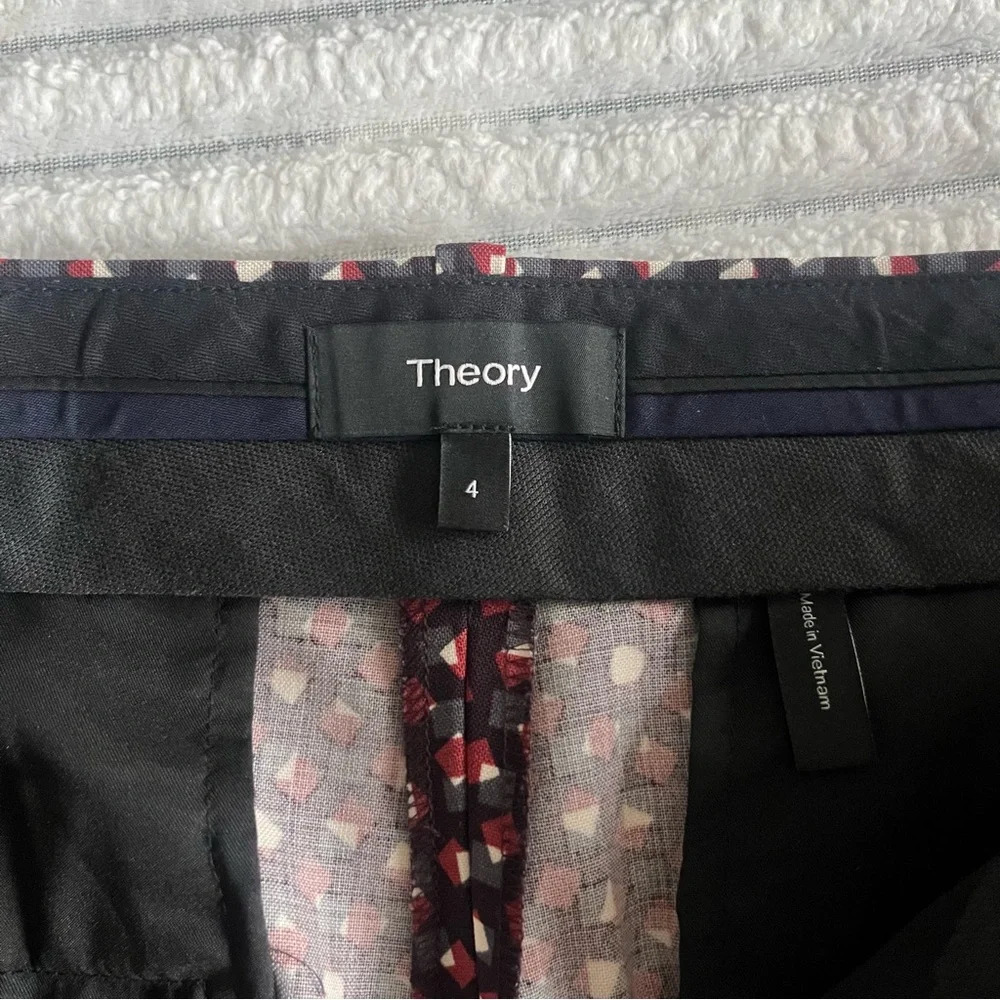 Theory Treeca Wool Abstract Pants